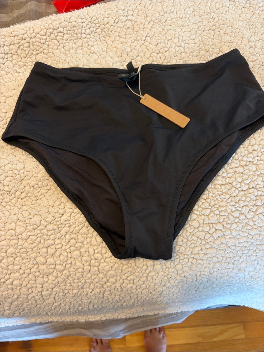SKIMS Black High-Waist Bikini Bottoms